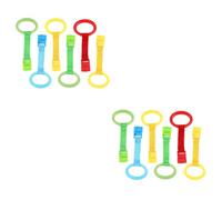 ifundom 12pcs Boy Girl Walking Assist Tools Crib Hanging Rings Months Toys Pull Ring