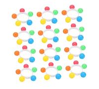 ifundom 12pcs Boys and Girls Id Wristband Jingle Bells Toys Rattle Bracelet for School Parties Random Color