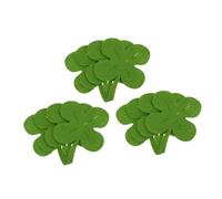 ifundom 12pcs Cloth Four Leaf Clover Coasters Green Placemats for Home St Patrick's Day Party Table Decorations Tea Table