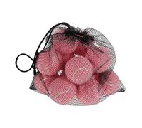 ifundom 12pcs Elastic Training Tennis Balls for Durable Multi Functional Balls for Tennis Practice Fitness and Massage for Use Pink Color