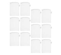 ifundom 12Pcs Fine Mesh Aquarium Filter Media Bags 8.3"X5.5" White Zippered Mesh Filter Bags for Fish Tank Filtration with 2Mm for Ceramic Rings and Resin Media