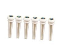 ifundom 12pcs Folk Guitar Bridge Bone String Pegs for Acoustic Guitar High Density Transfer Quality Craftsmanship Replacement for Worn Out Parts