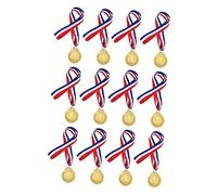 ifundom 12Pcs Gold Medals Lightweight Awards for School Sports Competitions Encouraging Soccer Medals for Achievements and Recognition