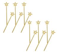 ifundom 12PCS Gold Sparkle Star Wands for Handheld Pentagram Fairy Wands for Princess Dress Up, Pretend Play Party Props for Birthday, Halloween, Christmas, and Holiday Events