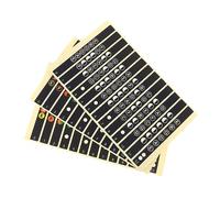 ifundom 12pcs Guitar Fretboard Stickers Self-adhesive Note Decals for Easy Fret Identification Electric and Folk Guitars Transparent Background Easy to Install and Remove Without Residue