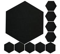 ifundom 12pcs Hexagon Wall Sticker Sound Deadening Acoustic Panels Felt Notice Board Removable Soundproofing Wall Decals for Boys and Girls