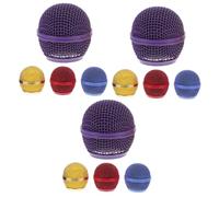 ifundom 12pcs Microphone Grill Heads Mic Head Mesh Grill Replacement Mic Mesh Cover Compatible for Microphone Parts for Studio Recording Live Performances