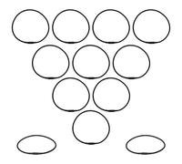 ifundom 12pcs Microphone Shock Mount Elastic Bands for Condenser and Boom Mics Vibration Dampening Rubber Rings Compatible with Various Shock Mounts Stable Noise-reducing Replacement Clips