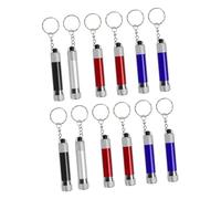 ifundom 12pcs Mini LED Key Ring Flashlights Portable Outdoor Torch Keychain with Mixed Colors Compact Lightweight Design for Hiking Camping Backpacking Fishing Dog Walking Easy Operation