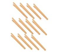 ifundom 12pcs Montessori Bamboo Tweezers for Fine Motor Skill Development Tools Lightweight Bead and Bean Picking Tongs Compact and Portable Educational