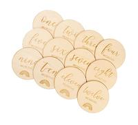 ifundom 12pcs Monthly Cards Premium Photography Props for Newborn Growth Safe Markers Keepsake for Recording Special Moments