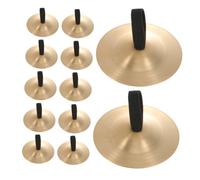 ifundom 12pcs Musical Finger Cymbals Copper Percussion Instruments for Childrens Music Lessons Party Play Lightweight Hand Cymbals for Rhythm Learning and Dance Performance