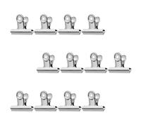 ifundom 12pcs Nail Art Clips Nail Extension Clips Metal Adjustable Length Professional Set Silver for Manicure at Home