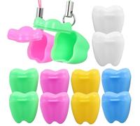 ifundom 12pcs Plastic Baby Tooth Keepsake Box Lightweight and Easy to Carry Newborn Tooth Storage Container for Boys and Children Style