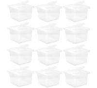 ifundom 12pcs Reptile Box with Breathable Holes Plastic Cage for Corn Snakes and Small Animals Household Use Portable Insect Breeding Container