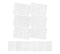ifundom 12pcs Reusable Plastic English Letter Stencils for Painting and Scrapbooking with Creative Stencil Design Wide Compatibility for Art Projects and Spray Paint Letters