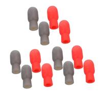 ifundom 12pcs Silicone Drumstick Tips Caps Stick Ends for Practice Drumstick Accessories for Boys and Girls Quiet Caps for Home Use