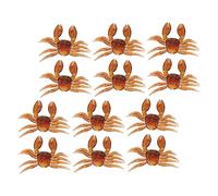 ifundom 12pcs Simulation Crab Fishing Lure for Freshwater Angling Realistic Artificial Crab Bait Made of PVC Reusable Soft Lures for Lakes Rivers and Reservoirs