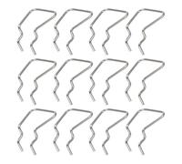 ifundom 12pcs Stainless Steel Pegboard Hook Single Hook Silver, Slip-Resistant Tool Organiser for Storage and Garage, for Tools and Goods