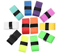ifundom 12Pcs Tennis Racket Grip Tape Skid Overgrip for Badminton Tennis Elastic Perforated High Sweat Absorption Random Mix Colors for Long Sessions Random Color