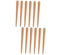 ifundom 12pcs Wooden Guiro Sticks Percussion Instruments for Boy Girl Enhance Rhythm Skills Safe Design Smooth Edges for Music Education and Creative Play
