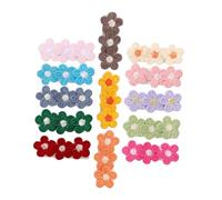 ifundom 13pcs Daisy Flower Hair Clips for Nonslip Fully Lined Alligator Barrettes Lightweight Small Hair Accessories for Boy Girl