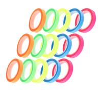 ifundom 15 Rolls Waterproof Fluorescent Highlighter Tape 0.8Cm X 6M Multi-Function Self-Adhesive Sticky Flags for Book Tabs School Page Markers Office Use