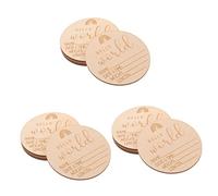 ifundom 15pcs Announcement Sign Newborn Name Sign Photo Props for Birth Announcements Growth and Memory Keepsakes for Parents and Photography Sessions