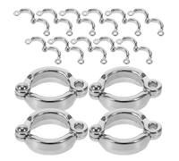 ifundom 15PCS Bird Leg Chain Ring, Precise Opening Clip-On Pigeon Leg Bands, Parrot Foot Anklet for Racing Pigeon, Chicken, Quail, Duck, Finch, Macaw, Cockatiel