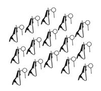ifundom 15pcs Lavalier Microphone Accessories Iron Collar Clip Mic Holder Clamp Attachment for Interviews Meetings Presentations