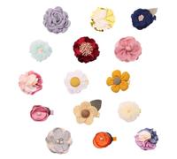 ifundom 15pcs Multi-color Flower Hair Clips for Girls and Women Cute Floral Barrettes for Parties and Everyday Wear Elegant Hair Accessories for Hairstyles