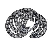 ifundom 15pcs Round Black Guitar Sound Hole Protectors Self-adhesive Pickguards for Acoustic Guitar Easy to Install Scratching Plate Essential Accessory