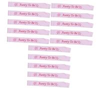 ifundom 15pcs Shower Sash Party Etiquette Bands Birthday Decoration for Aunty Cloth Sash Etiquette Supplies for Shower Party