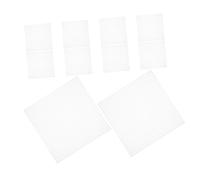 ifundom 15pcs Square Plastic Canvas Mesh Sheets for Crafting, White Plastic Grid with Evenly Spaced Mesh and Stable Structure Support, for DIY Crochet Bag Bottom and Knitting Coaster