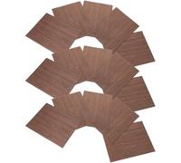 ifundom 15pcs Wooden Diorama Floor Planks for Miniature Dollhouse Flooring, A5 Thin Black Oak Veneer Sheets, DIY Model Architecture Craft Supplies for Sand Table Building and Tiny Home