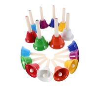 ifundom 16pcs Diatonic Hand Bells Durable Musical for Classroom Education Rhythm Training Special Needs for Festivals and Church Use