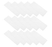 ifundom 16pcs White 14ct Cloth Cross Stitch Bookmark Blanks with Elegant Lace Edges, Sturdy and Convenient for Crafting, for Embroidery Techniques and Beginner Avid Readers