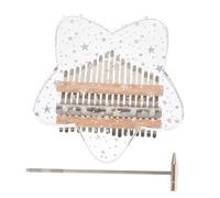 ifundom 17-key Crystal Acrylic Kalimba Portable Finger Piano with Star Shape Design and Accurate Tone