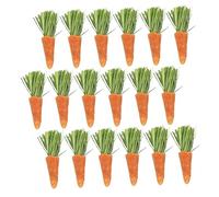 ifundom 18Pcs Small Pet Teething Natural Rabbit Chew Carrots for Hamsters and Bunnies Safe Material for Dental Health Durable Chewing Sticks for Small Animals