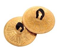 ifundom 1pair Belly Dancing Finger Cymbals Copper Finger Percussion Instruments Elastic Bands for Easy Holding for Boys and Girls Parent Interaction Dance Soundtrack