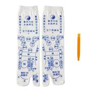 ifundom 1pair Breathable Cotton Foot Massage Socks with Thickened Sole for Daily Wearing Elastic Fit for Comfort and Sweat Absorption Suitable for Sports and Reflexology Therapy