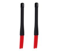 ifundom 1pair Retractable Nylon Drum Brushes for Jazz and Drum Kits Flexible and Stable Accessory for Musicians for Balancing Volume Acoustic and Rock Music Red