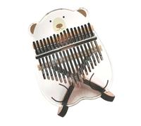 ifundom 1pc Acrylic Thumb Piano Keys Transparent Kalimba Finger Instrument Lovely Design for Beginners and Relaxation Portable Ages
