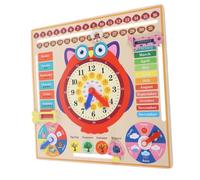 ifundom 1pc for Boys and Girls Wooden Owl Calendar Toy Educational Cognitive Teaching Tool for Understanding Numbers Colors Safe Interactive Play for Toddlers and Preschoolers