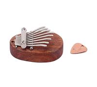 ifundom 1pc Kalimba Thumb Piano Portable Finger Piano for Beginners with Pick for Music Practice Anywhere Made of Material Brown Color