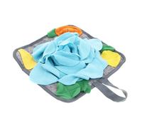 ifundom 1pc Rabbit Snuffle Mat Slow Feeding Pad for Pet Training Blue Foraging for Bunnies Reducer Washable Portable Rabbit Feeding Mat