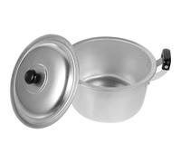 ifundom 1pc Thickened Aluminum Multi-function Steamer Pot with Lid Double-handle Soup Cooking Cookware for Home Kitchen Noodle and Food Steam Cooking