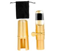 ifundom 1set Alto Saxophone Cap and Mouthpiece Material Stylish Design Includes Cap Clip and Storage Bag Accessories for Woodwind Instruments