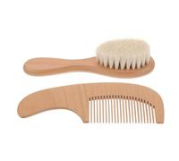 ifundom 1set Bath Brush and Hair Comb Handle Soft Bristles for Gentle Scalp Cleaning and Hair Care for Newborns and Grooming Tool