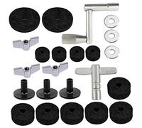 ifundom 1set Drum Antiskid Felt Pads Clutch Accessories Cymbal Nuts Washers Standard Quality Felt for Drum Kits Protects Cymbals from Damage